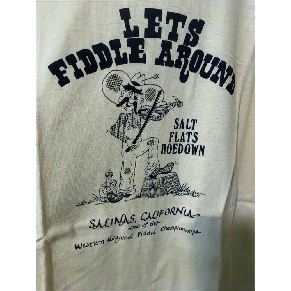 Vintage Graphic, T Single Stitch Fiddle Festival, Salinas, California X Large XL